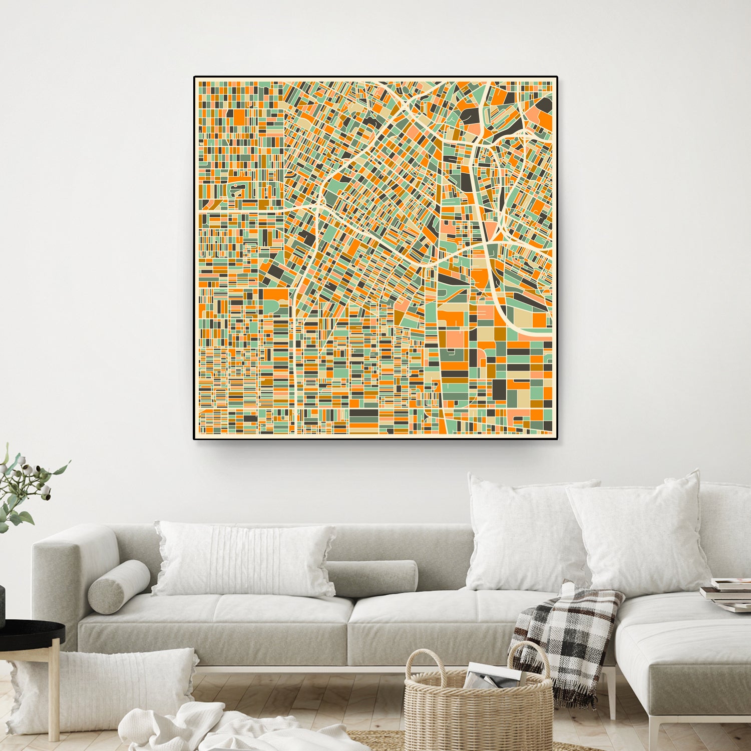 Los Angeles by Jazzberry Blue on GIANT ART - orange vector illustration