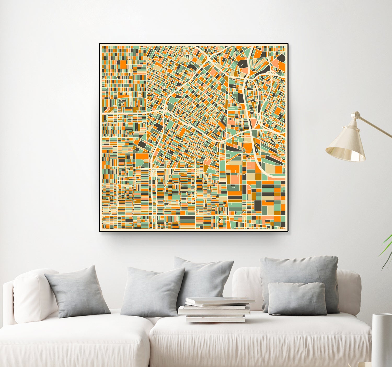 Los Angeles by Jazzberry Blue on GIANT ART - orange vector illustration