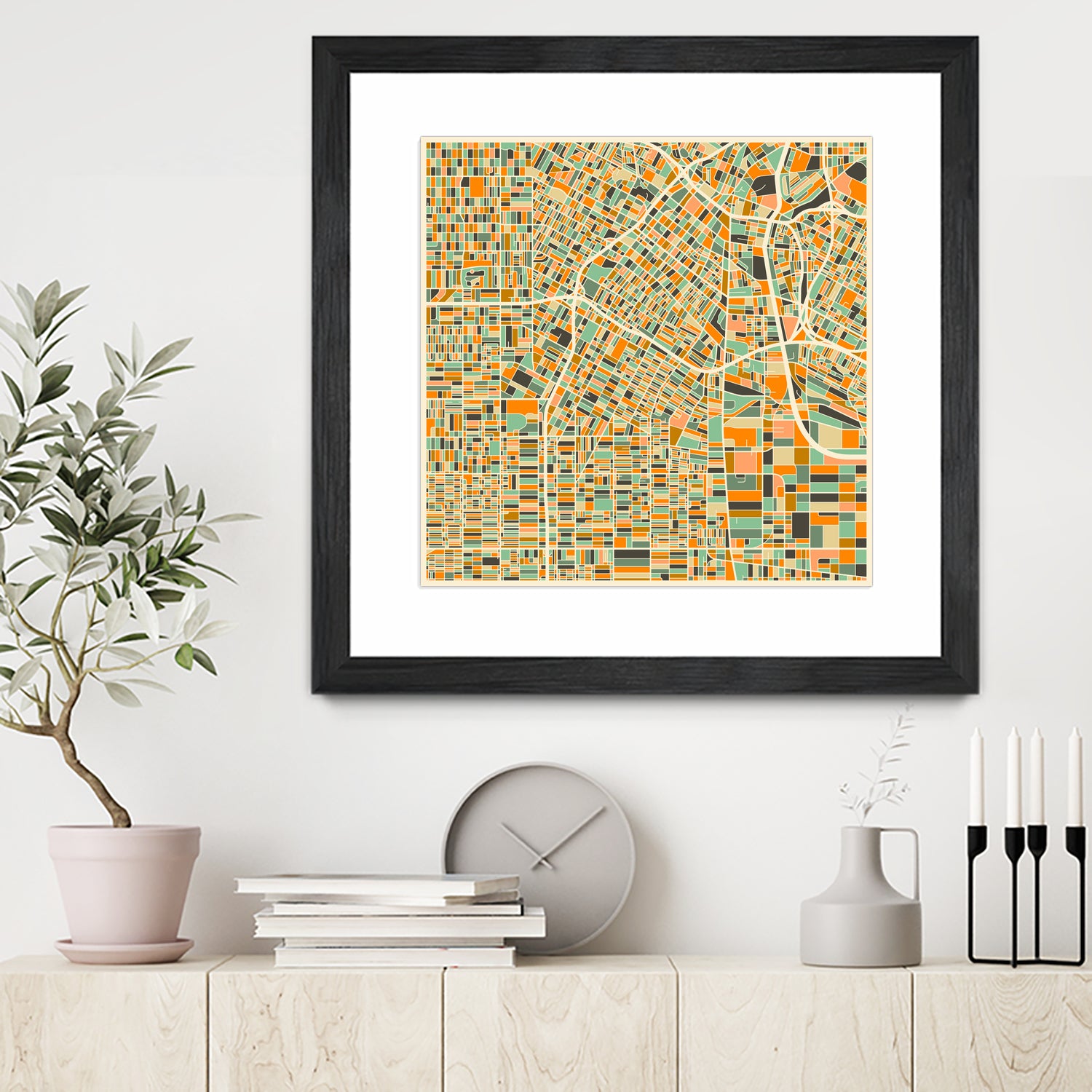 Los Angeles by Jazzberry Blue on GIANT ART - orange vector illustration