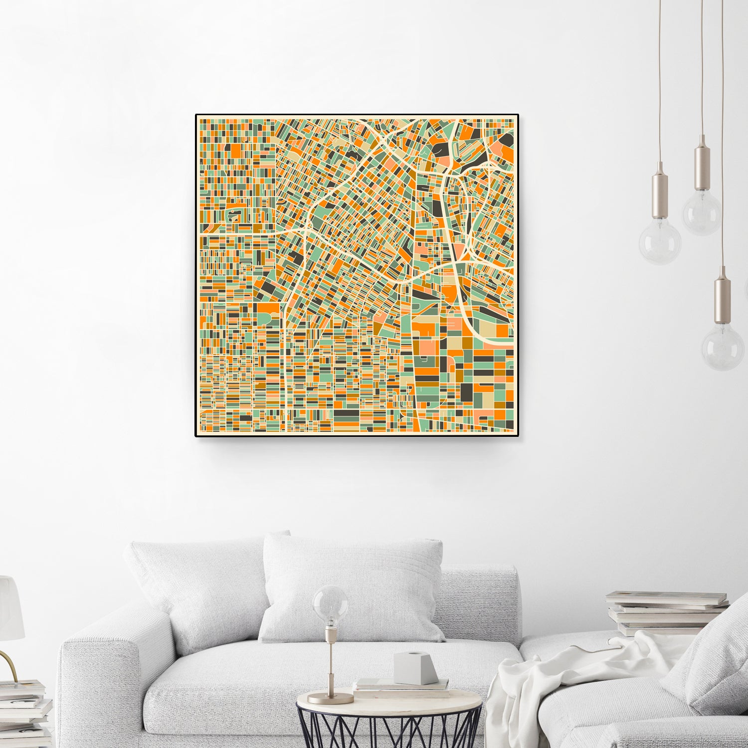 Los Angeles by Jazzberry Blue on GIANT ART - orange vector illustration