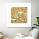 London by Jazzberry Blue on GIANT ART - orange vector illustration