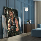 Arnold Schwarzenegger by Nikita Abakumov on GIANT ART - green digital painting