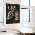 Arnold Schwarzenegger by Nikita Abakumov on GIANT ART - green digital painting