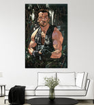 Arnold Schwarzenegger by Nikita Abakumov on GIANT ART - green digital painting