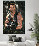 Arnold Schwarzenegger by Nikita Abakumov on GIANT ART - green digital painting