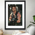 Arnold Schwarzenegger by Nikita Abakumov on GIANT ART - green digital painting