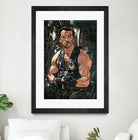 Arnold Schwarzenegger by Nikita Abakumov on GIANT ART - green digital painting