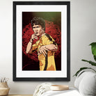 Bruce Lee by Nikita Abakumov on GIANT ART - red digital painting