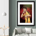 Bruce Lee by Nikita Abakumov on GIANT ART - red digital painting