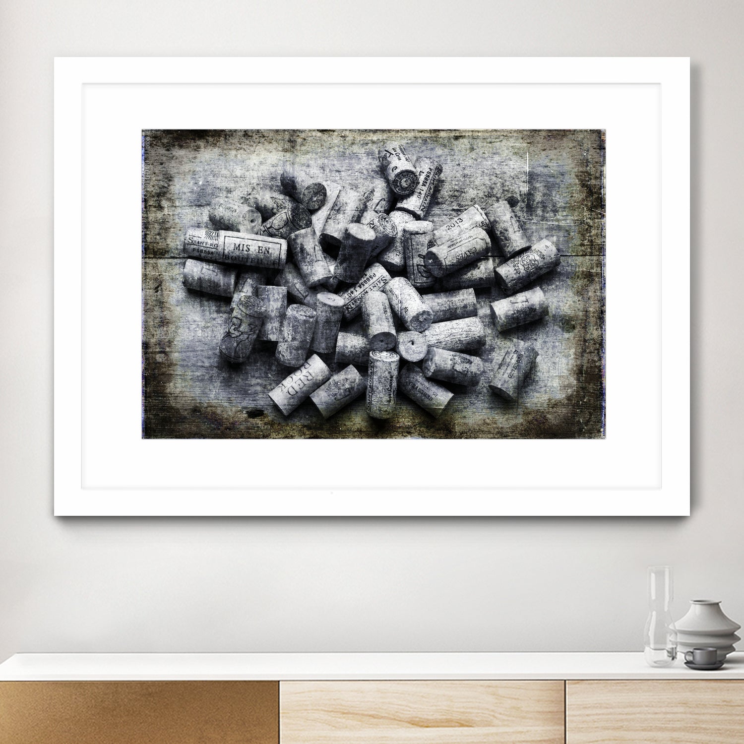 Wine Corks by David Hare on GIANT ART - gray photo illustration