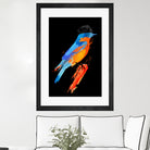 Lord Birdy by Robert Farkas on GIANT ART - blue digital painting