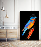 Lord Birdy by Robert Farkas on GIANT ART - blue digital painting