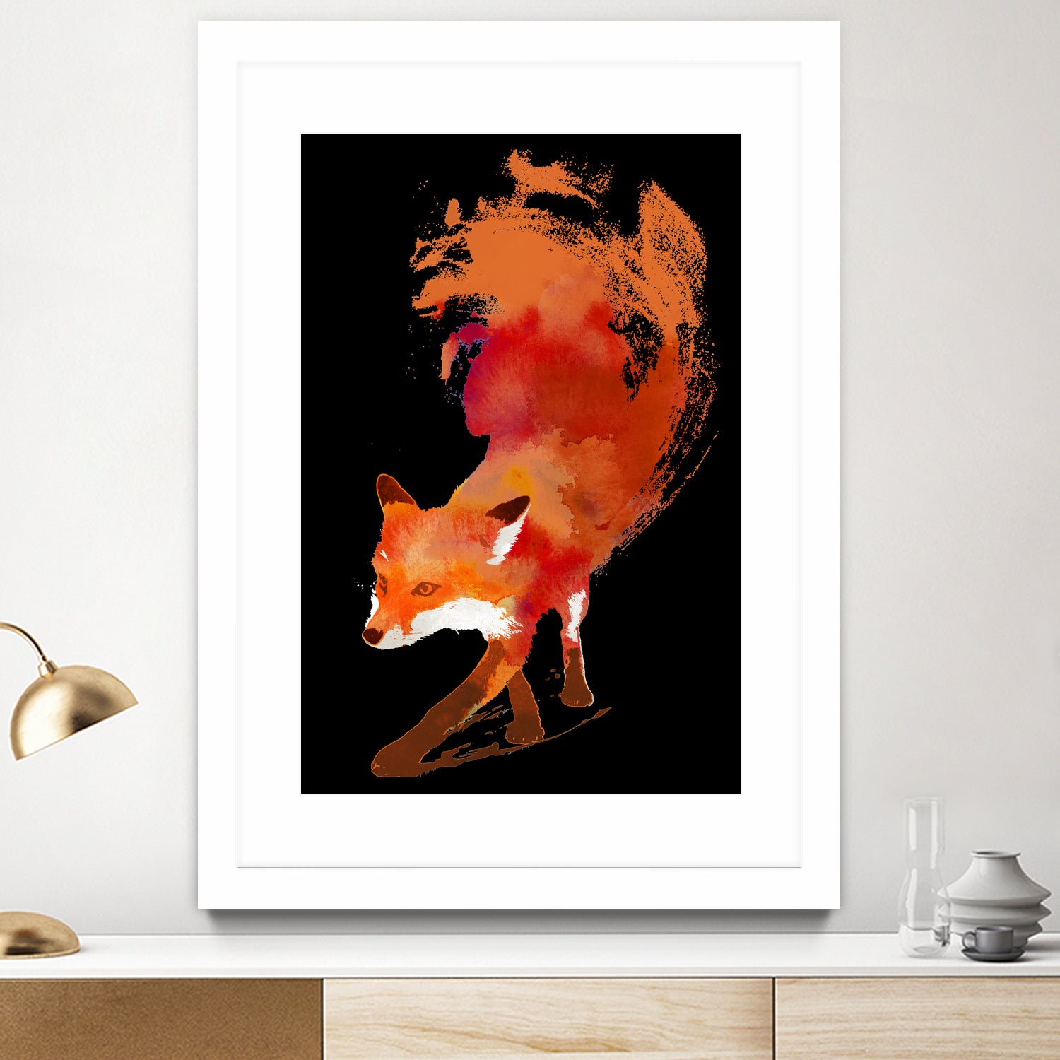 Vulpes Vulpes by Robert Farkas on GIANT ART - red digital painting