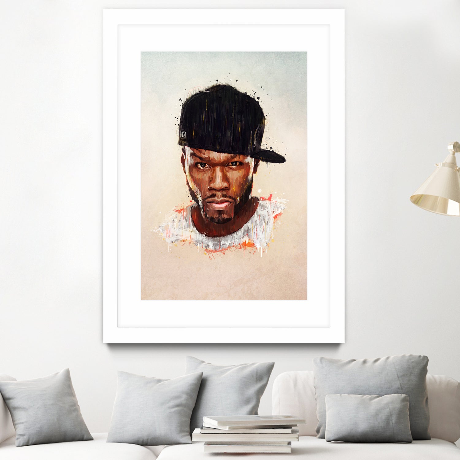 50 Cent by Brandon Spahn on GIANT ART - brown digital painting