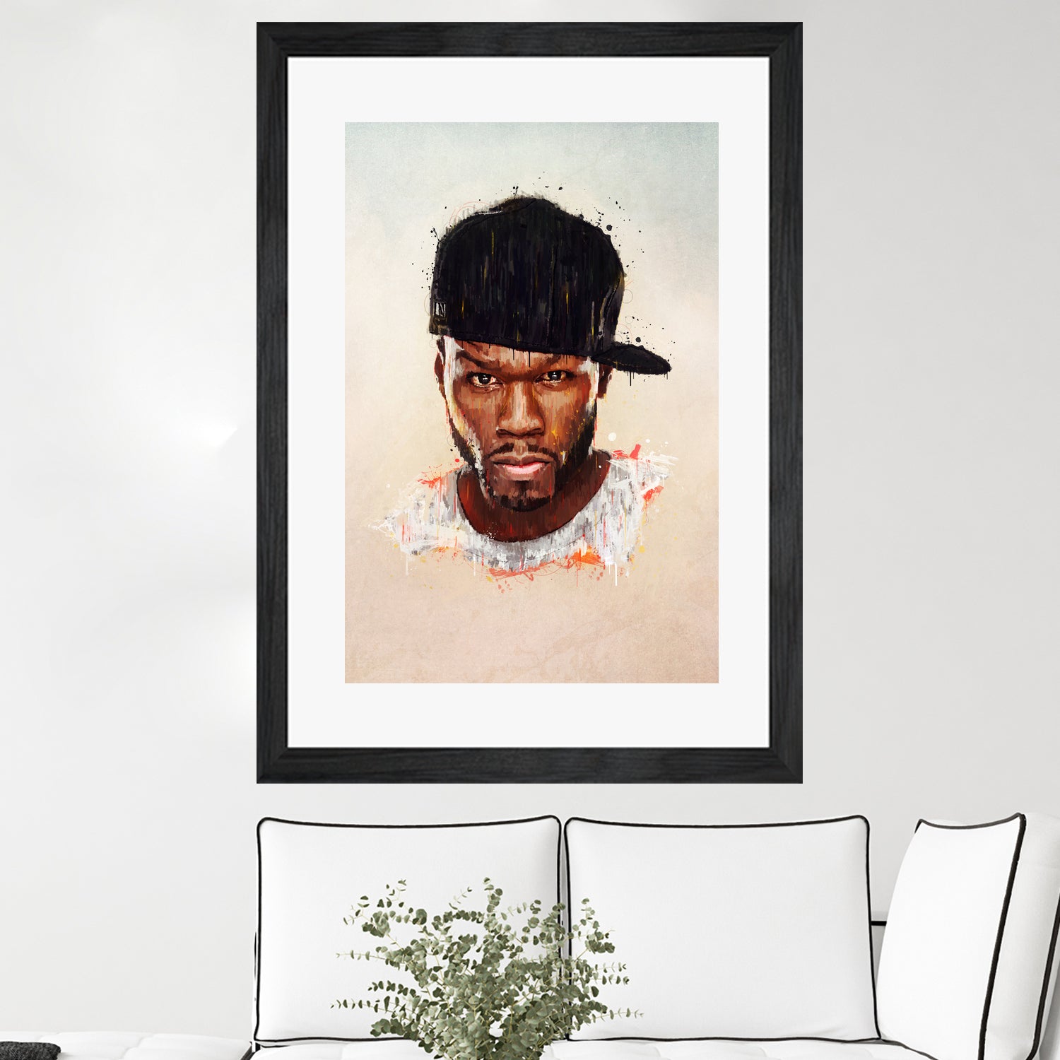 50 Cent by Brandon Spahn on GIANT ART - brown digital painting