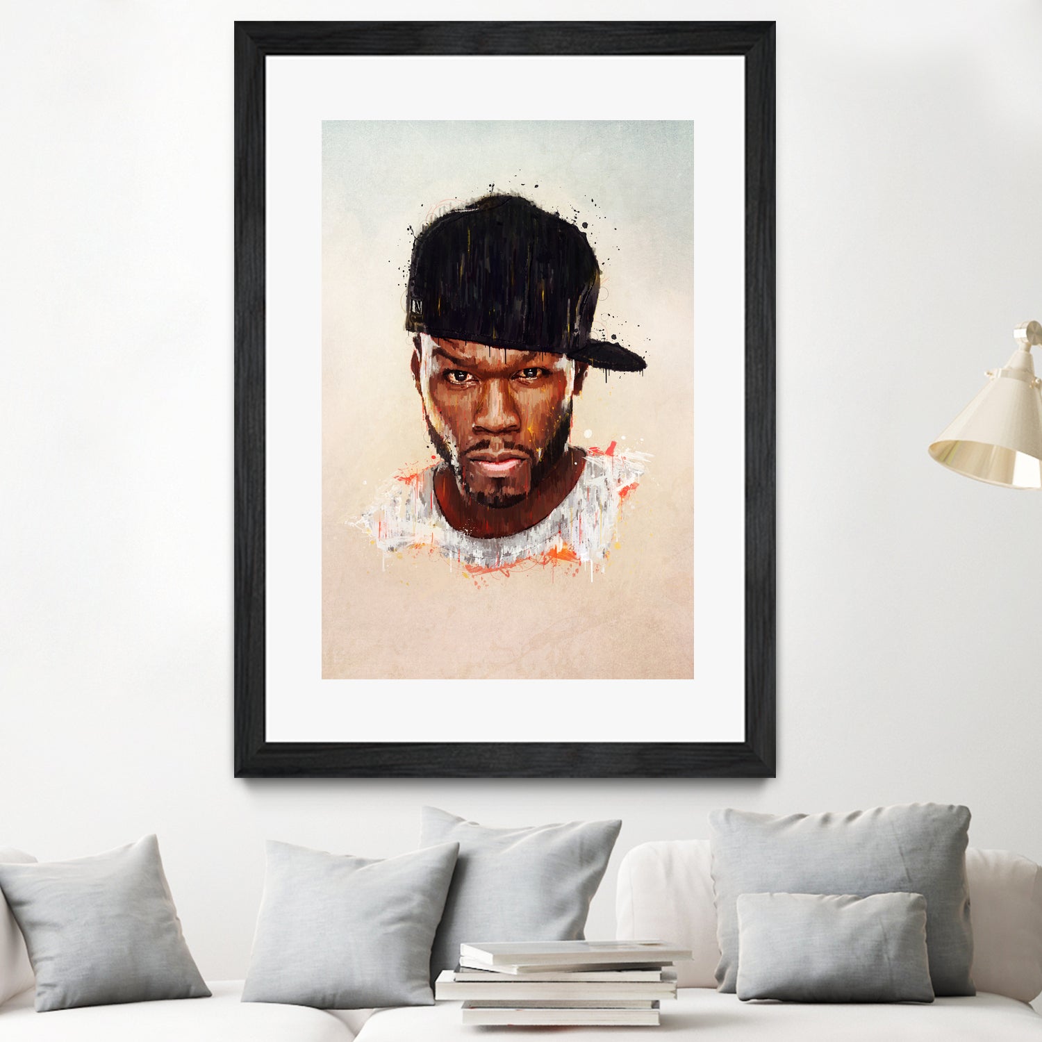 50 Cent by Brandon Spahn on GIANT ART - brown digital painting