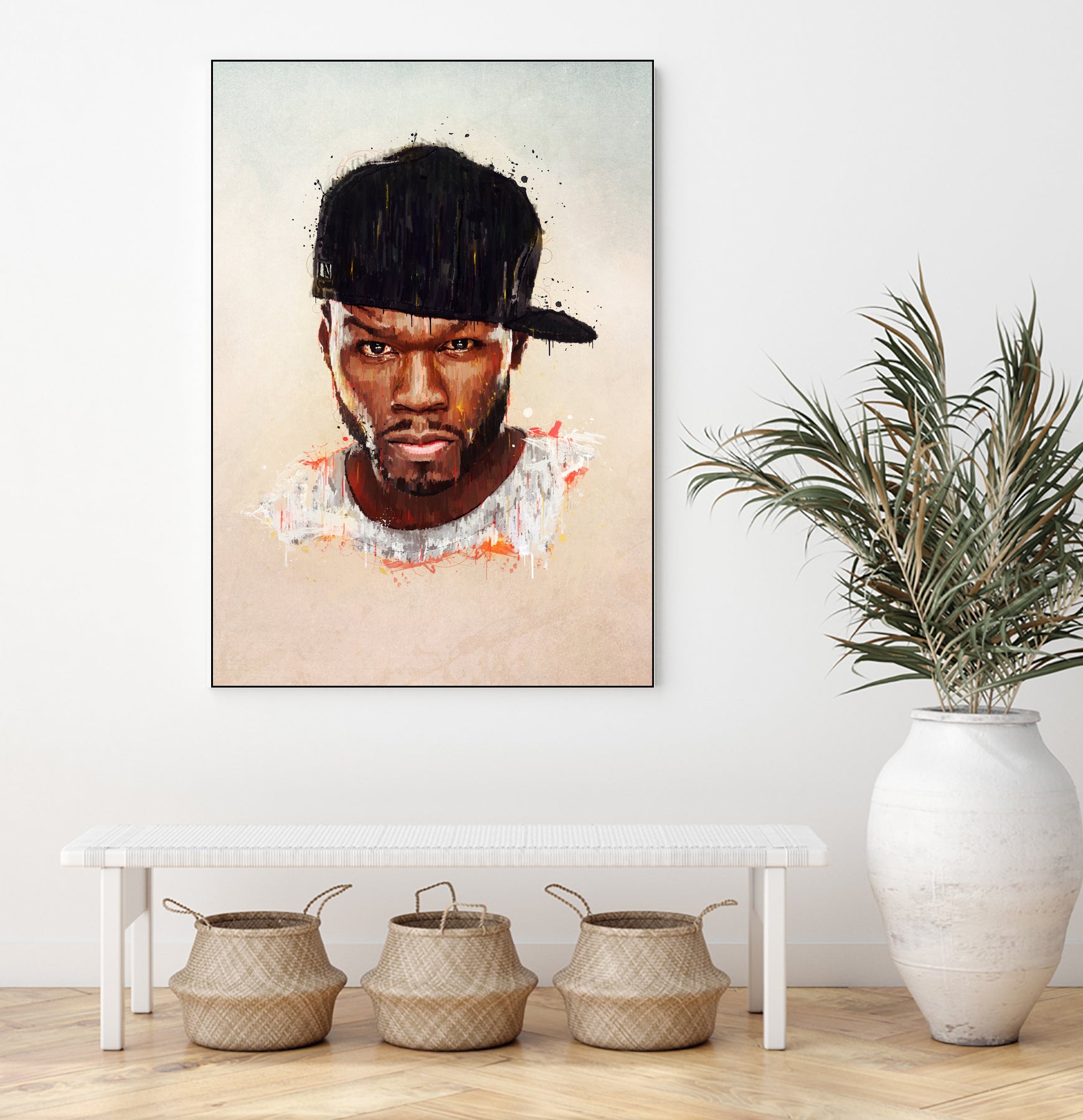 50 Cent by Brandon Spahn on GIANT ART - brown digital painting