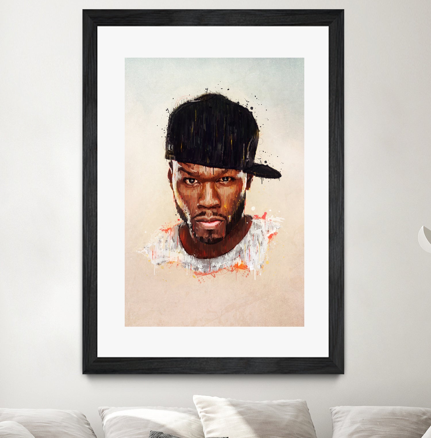 50 Cent by Brandon Spahn on GIANT ART - brown digital painting