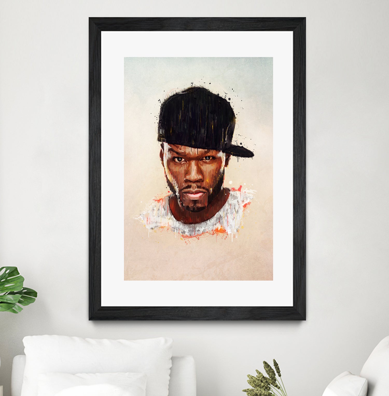 50 Cent by Brandon Spahn on GIANT ART - brown digital painting