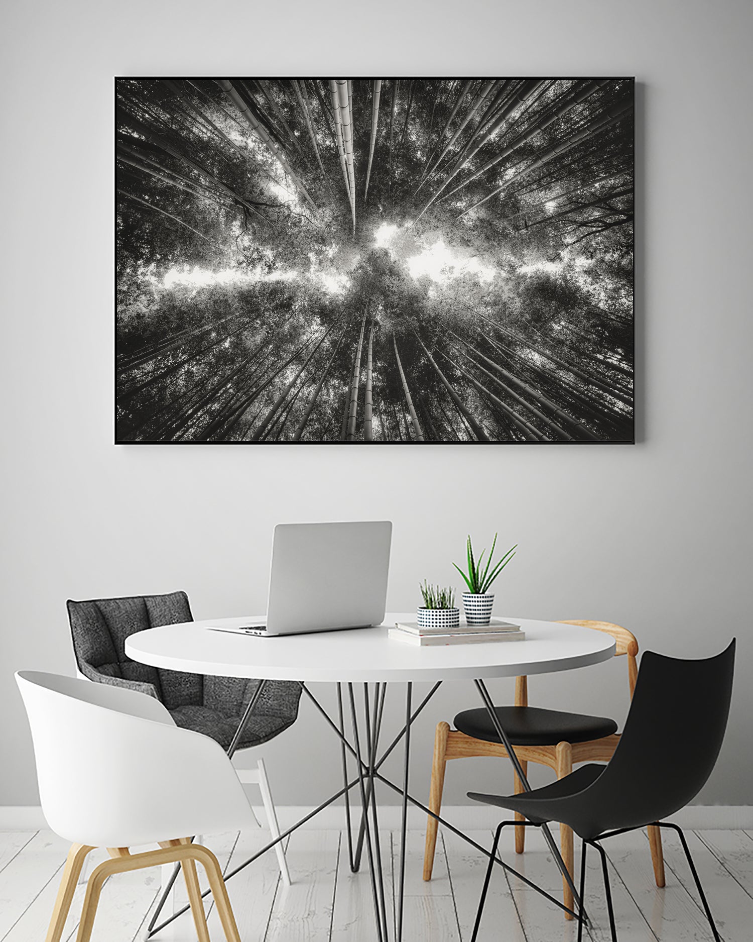 Bamboo Forest (black and white) by Pascal Deckarm on GIANT ART - black photo manipulation