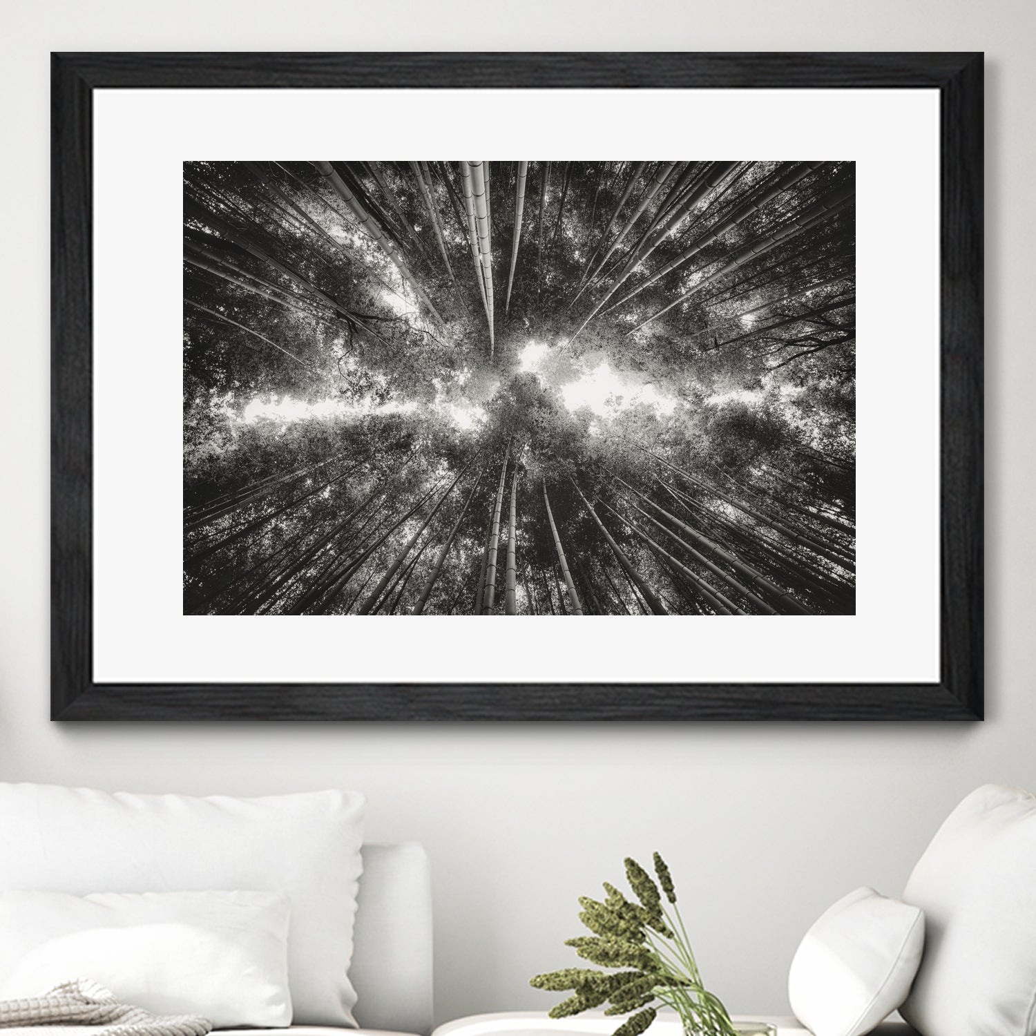 Bamboo Forest (black and white) by Pascal Deckarm on GIANT ART - black photo manipulation