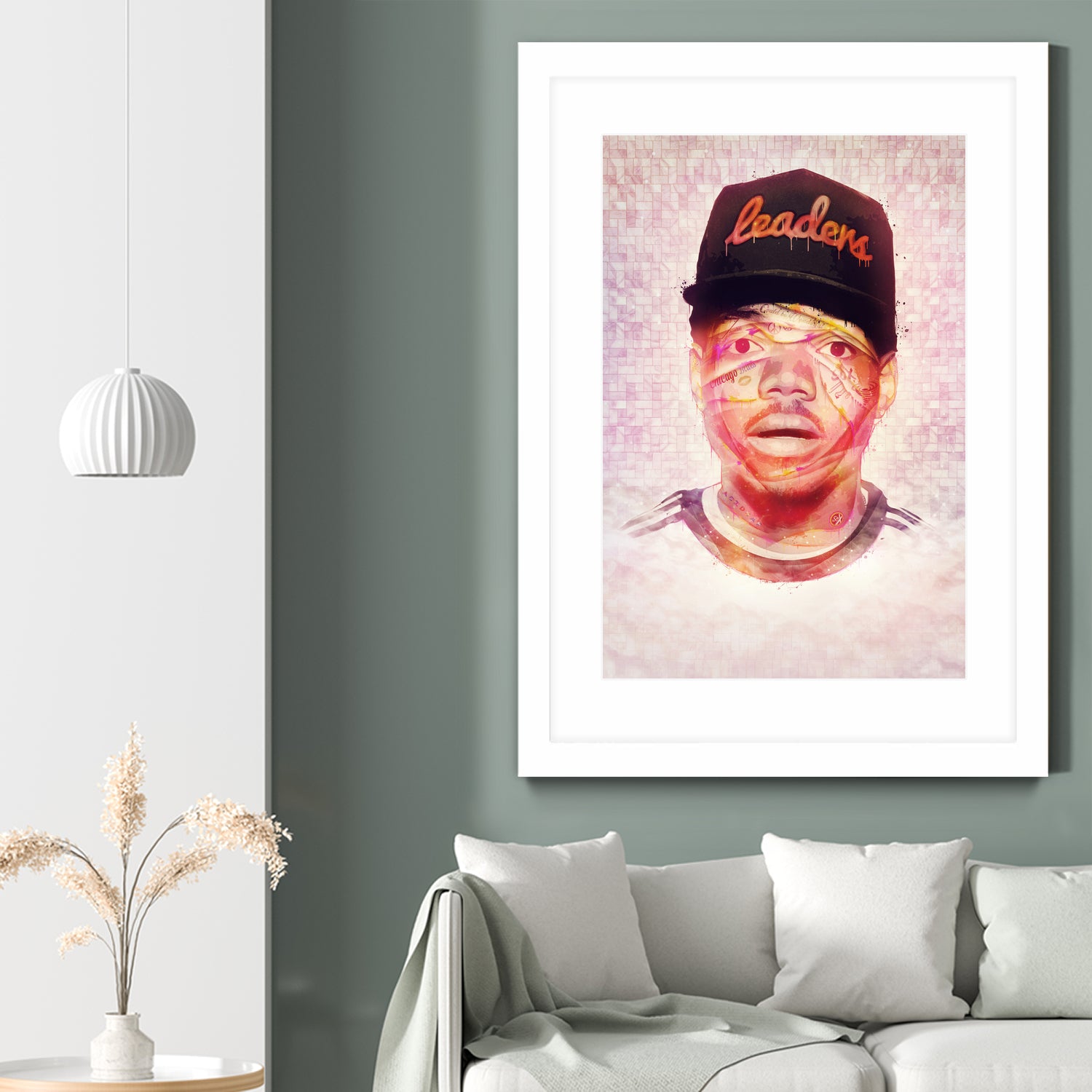 Chance the Rapper by Brandon Spahn on GIANT ART - orange digital painting