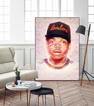 Chance the Rapper by Brandon Spahn on GIANT ART - orange digital painting