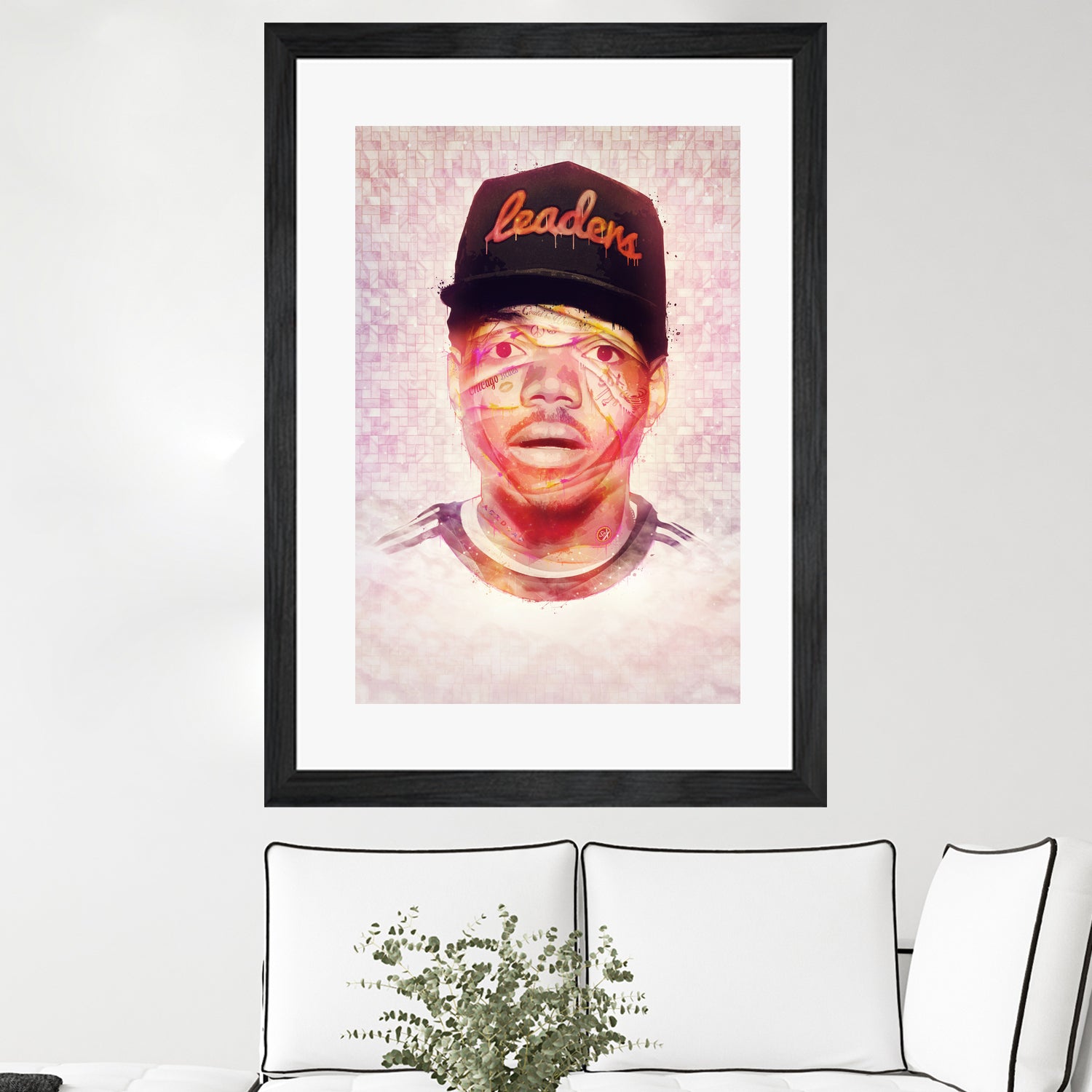 Chance the Rapper by Brandon Spahn on GIANT ART - orange digital painting