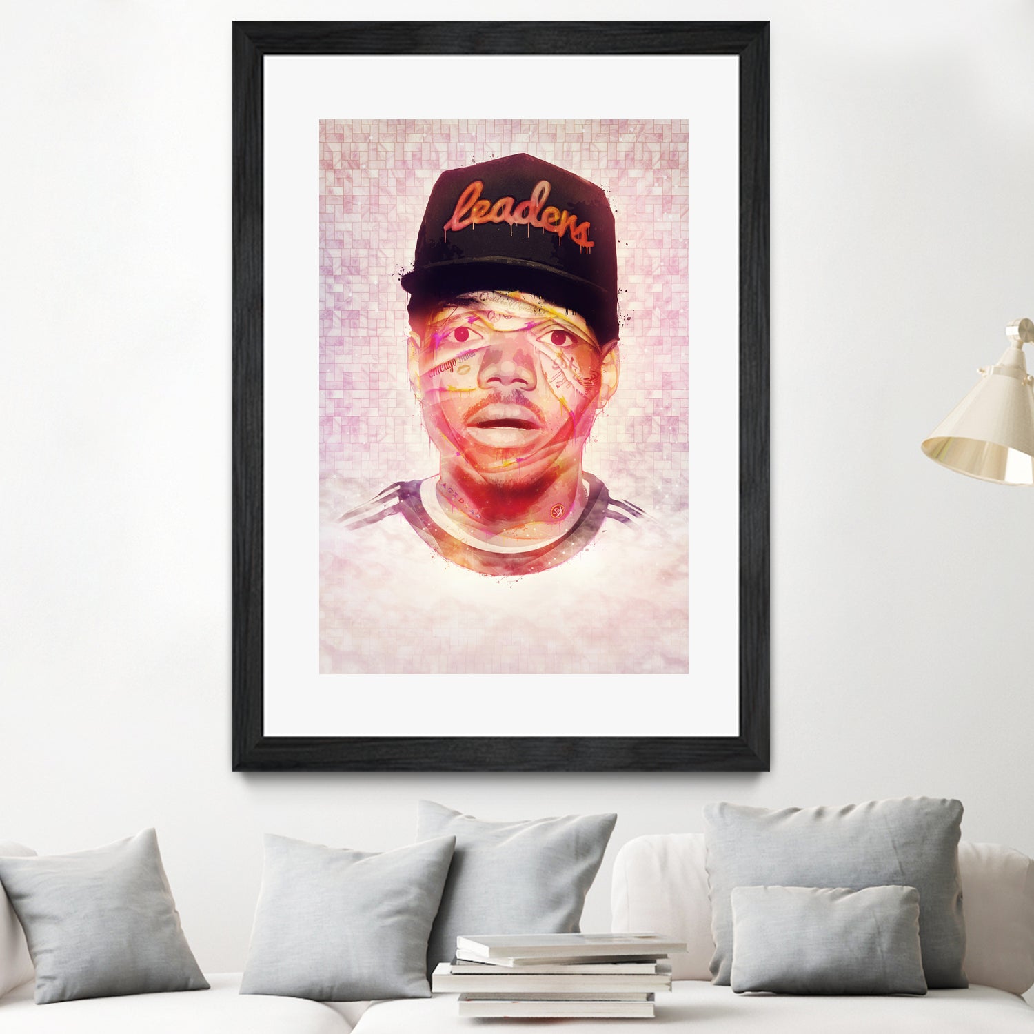 Chance the Rapper by Brandon Spahn on GIANT ART - orange digital painting