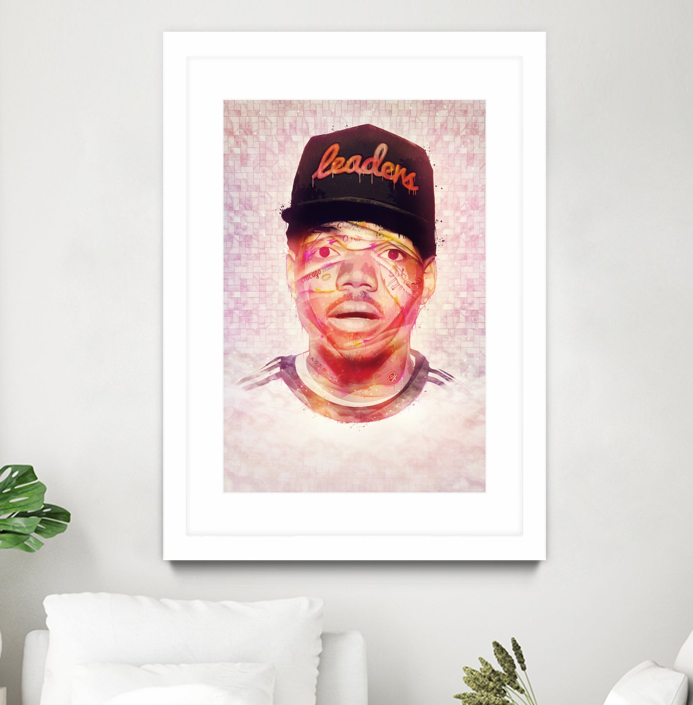 Chance the Rapper by Brandon Spahn on GIANT ART - orange digital painting