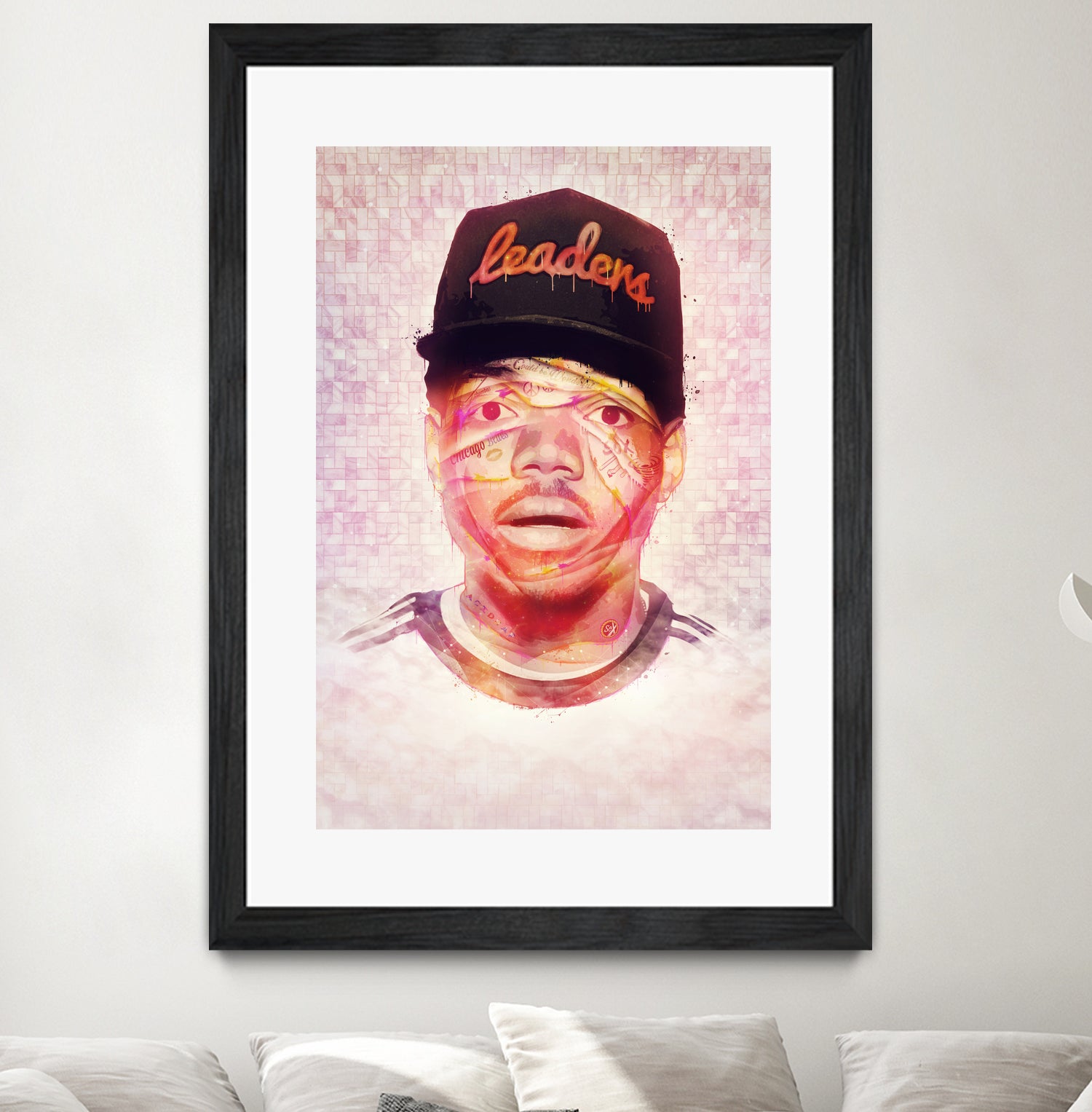 Chance the Rapper by Brandon Spahn on GIANT ART - orange digital painting