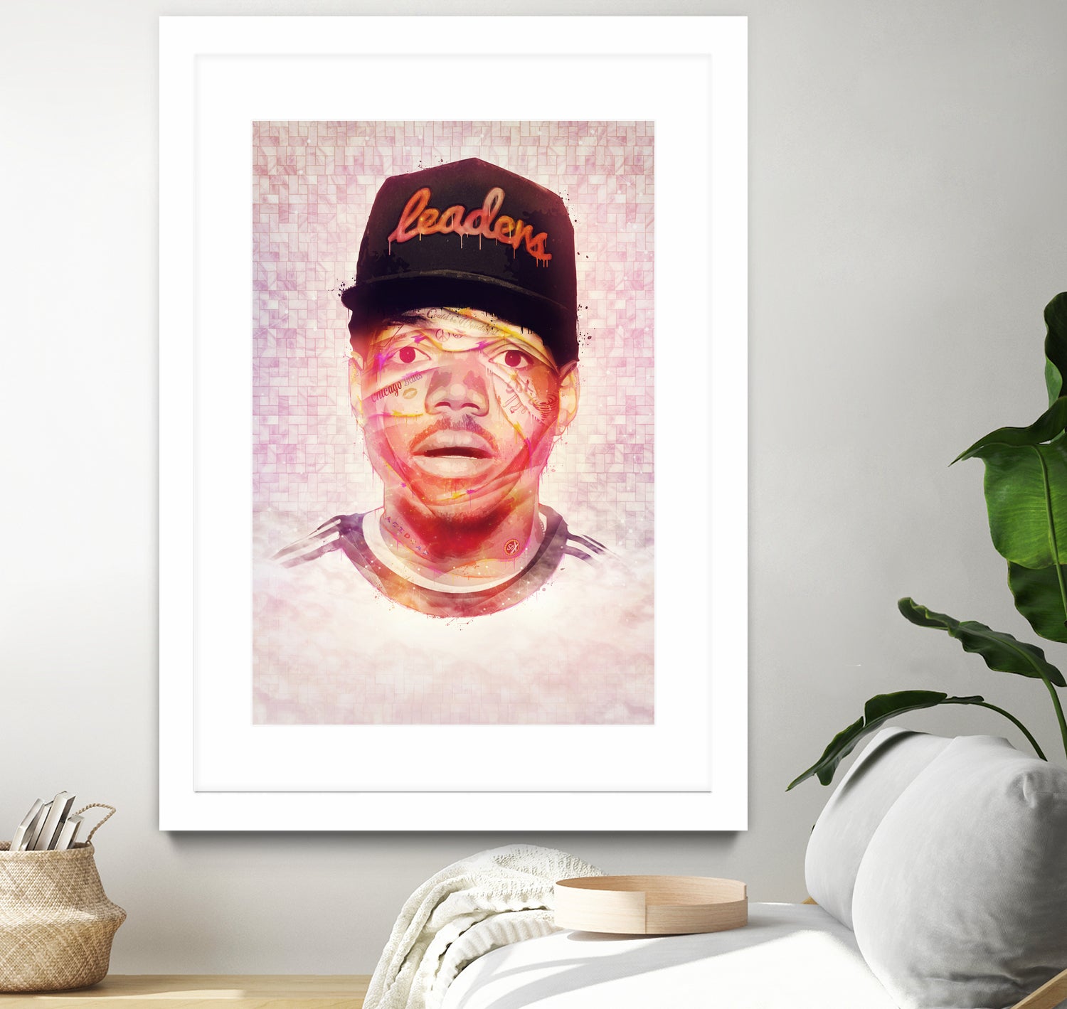 Chance the Rapper by Brandon Spahn on GIANT ART - orange digital painting