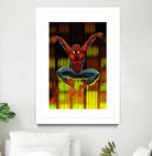 Marvel: Spider-Man Drops By by Dan Avenell on GIANT ART - blue digital painting