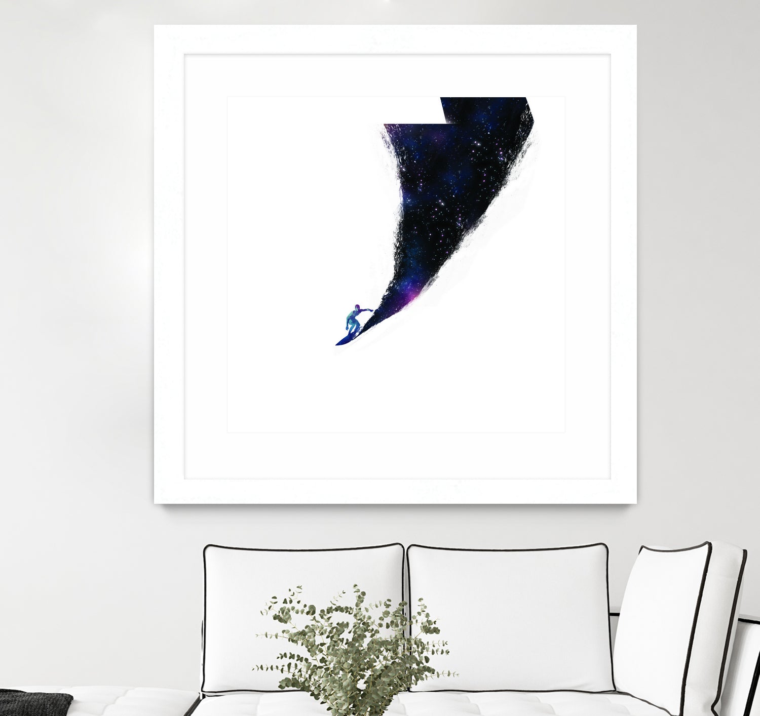 Surfin' in the universe by Robert Farkas on GIANT ART - fuchsia digital painting