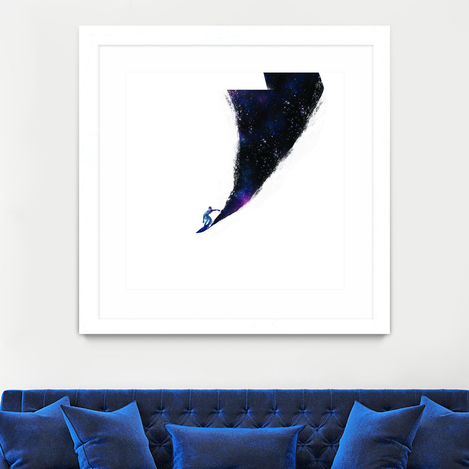 Surfin' in the universe by Robert Farkas on GIANT ART - fuchsia digital painting