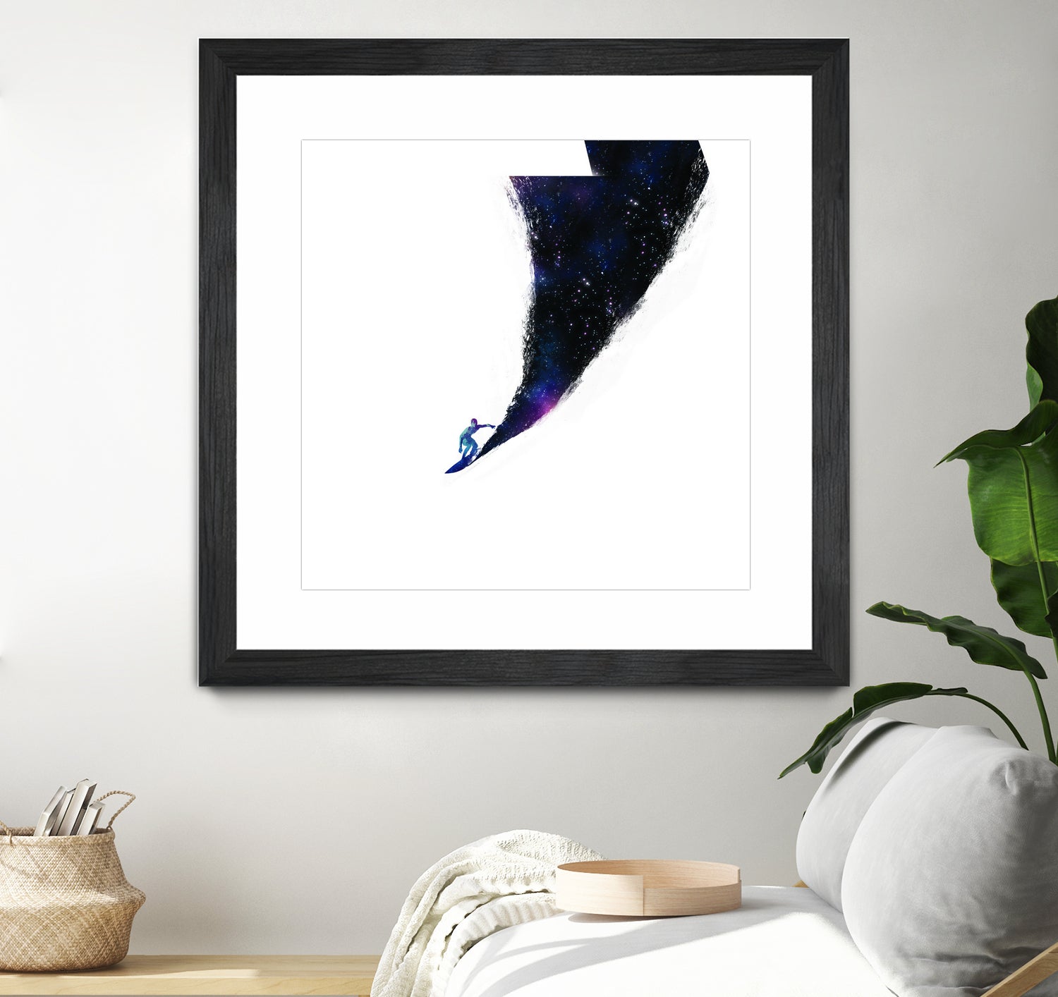 Surfin' in the universe by Robert Farkas on GIANT ART - fuchsia digital painting