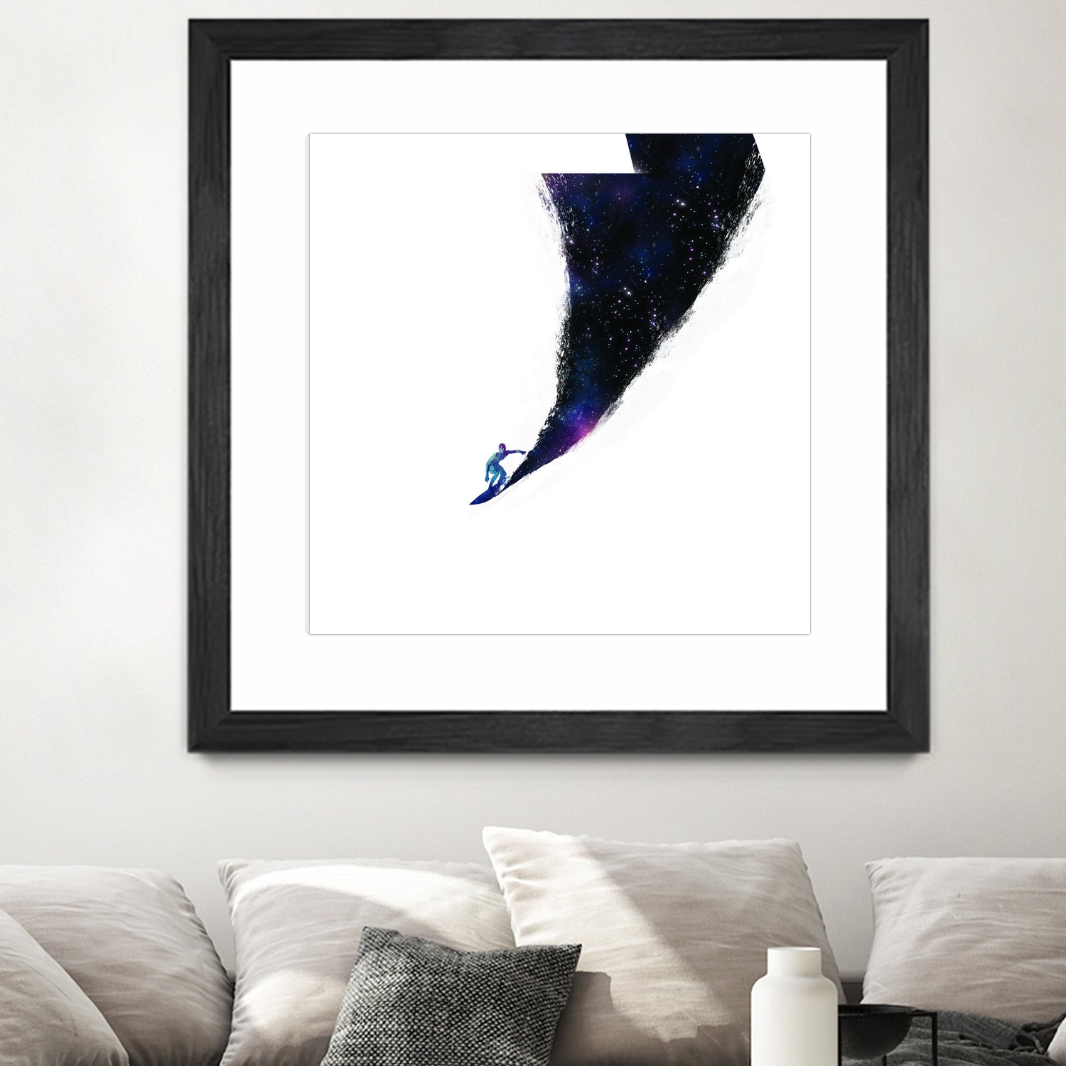 Surfin' in the universe by Robert Farkas on GIANT ART - fuchsia digital painting