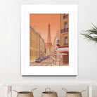 Eiffel Tower Paris by Steve Ash on GIANT ART - yellow digital painting