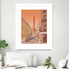 Eiffel Tower Paris by Steve Ash on GIANT ART - yellow digital painting