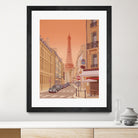 Eiffel Tower Paris by Steve Ash on GIANT ART - yellow digital painting