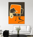 The Blues' Horn by Jazzberry Blue on GIANT ART - orange vector illustration