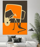 The Blues' Horn by Jazzberry Blue on GIANT ART - orange vector illustration