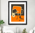 The Blues' Horn by Jazzberry Blue on GIANT ART - orange vector illustration