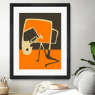 The Blues' Horn by Jazzberry Blue on GIANT ART - orange vector illustration