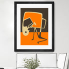 The Blues' Horn by Jazzberry Blue on GIANT ART - orange vector illustration