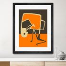 The Blues' Horn by Jazzberry Blue on GIANT ART - orange vector illustration