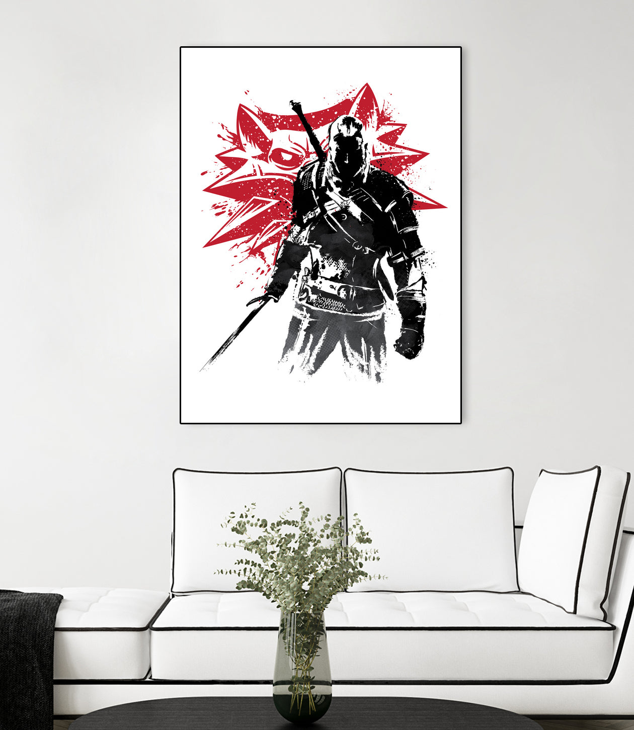 The Witcher sumi-e by Antonio Camarena on GIANT ART - white digital painting