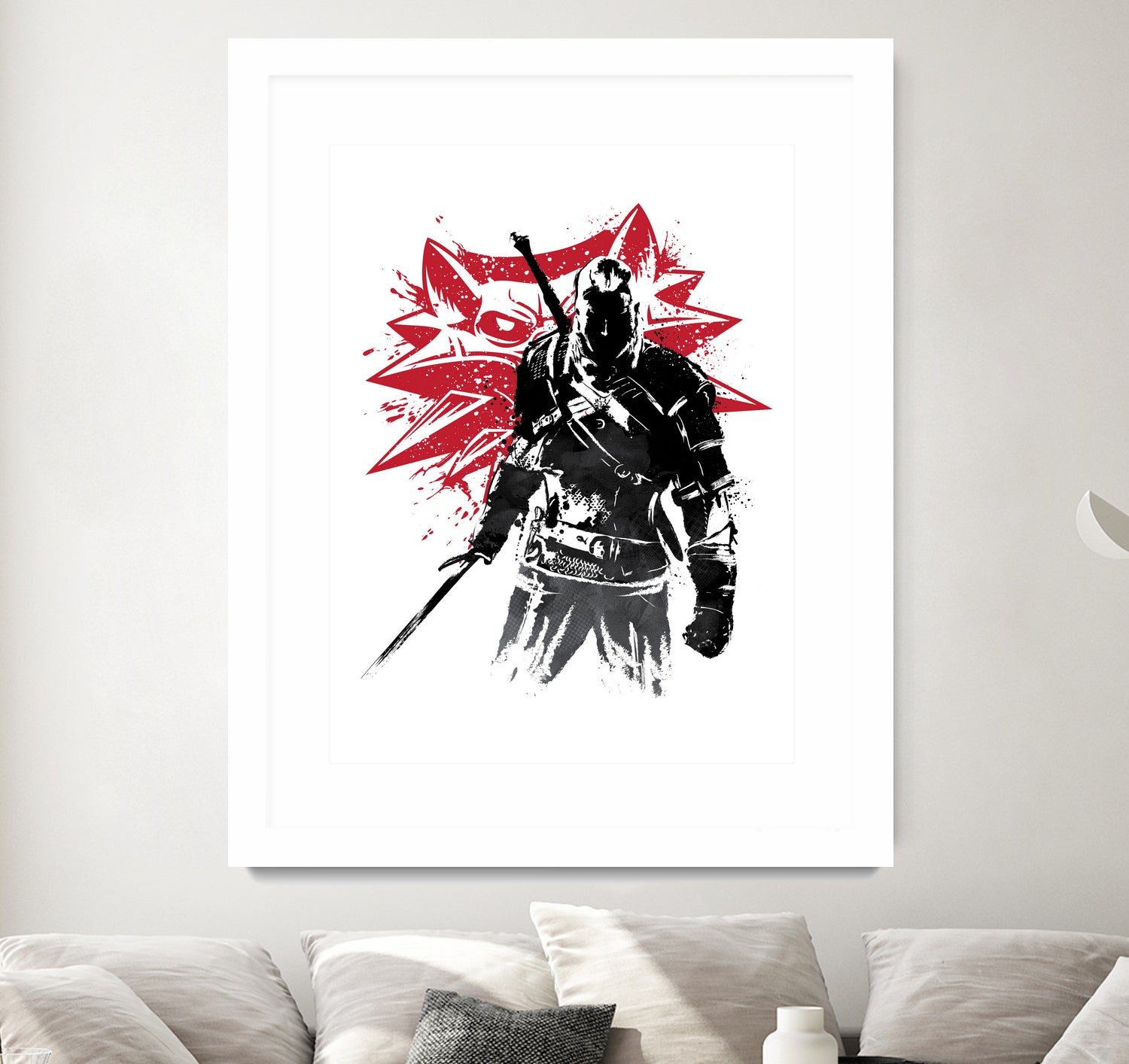 The Witcher sumi-e by Antonio Camarena on GIANT ART - white digital painting