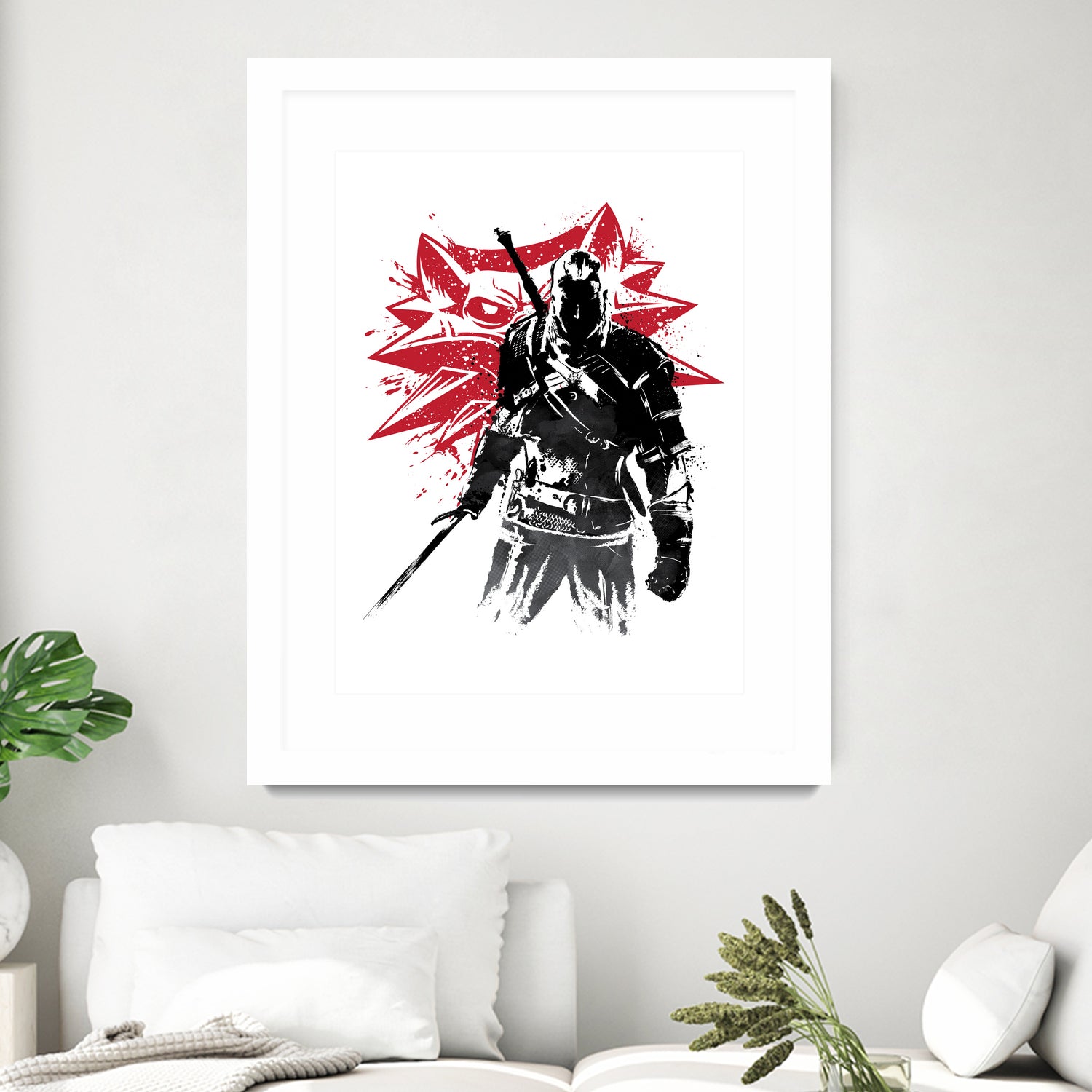 The Witcher sumi-e by Antonio Camarena on GIANT ART - white digital painting