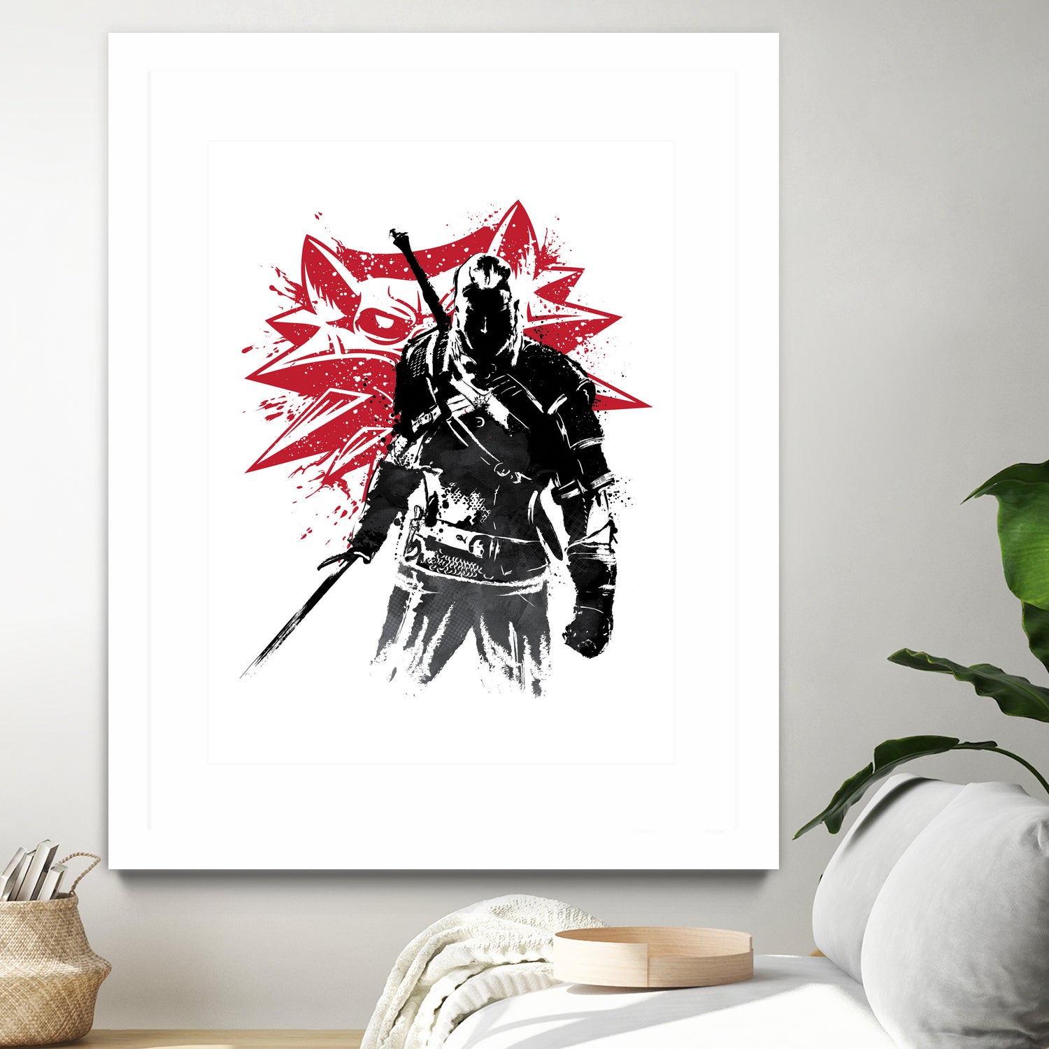 The Witcher sumi-e by Antonio Camarena on GIANT ART - white digital painting